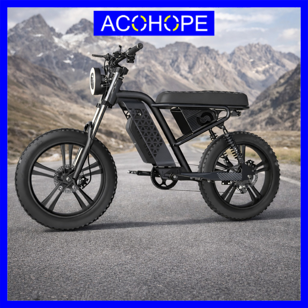 Acohope Sepeda Listrik Fat Bike 20 Inch Brushless Motor 48V 15Ah 750W - L1