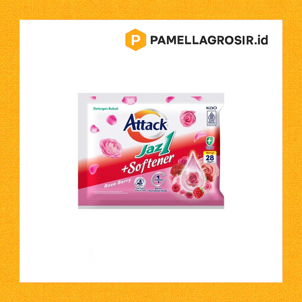 ATTACK JAZ 1 DETERGENT PLUS SOFTENER RENCENG ISI 6 SACHET
