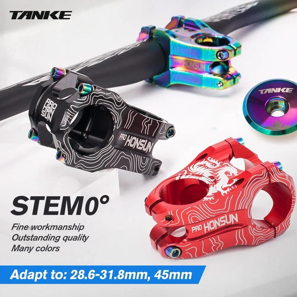 HONSUN MTB Stem Sepeda Gunung Aluminium Alloy Ultralight Kekuatan Tinggi Pendek 31.8×28.6MM CNC Stem
