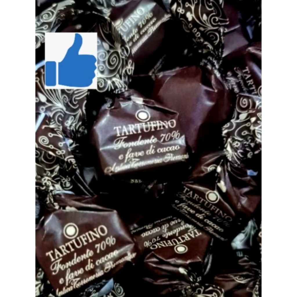 EXP2027 TARTUFINO ITALY GIFT BOX 50pcs / 100pcs FONDENTE 7096 Pistachio Chocolate PREMIUM DARK Cocoa