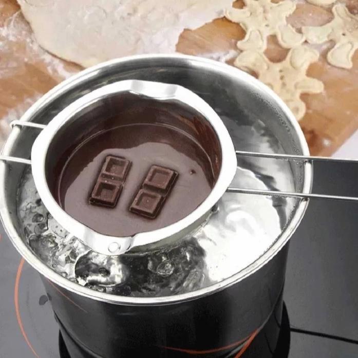 panci peleleh coklat stainless Kitchenware