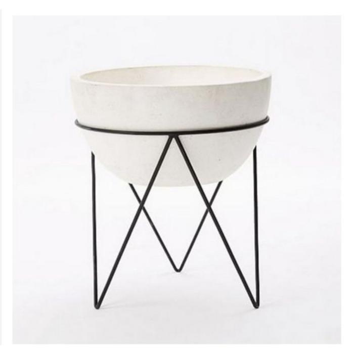 standing pot besi/ standing kaki v diameter 30cm - Tembaga