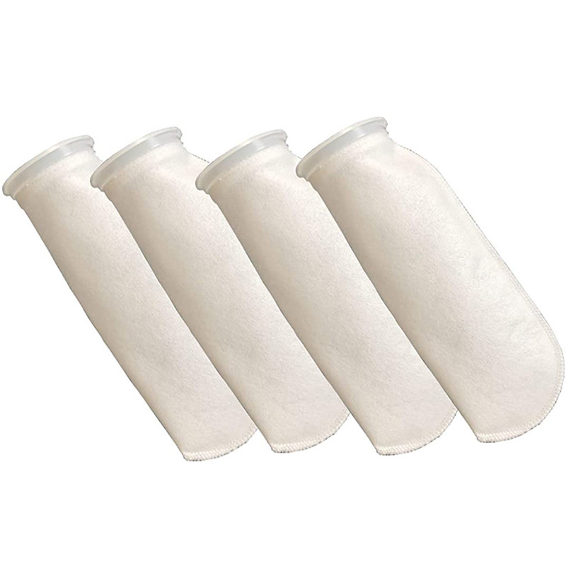 4 Packs of Filter Socks, 200 Micrometres, for Fish TankSaline Aquarium, Pond, for SumpOverflow