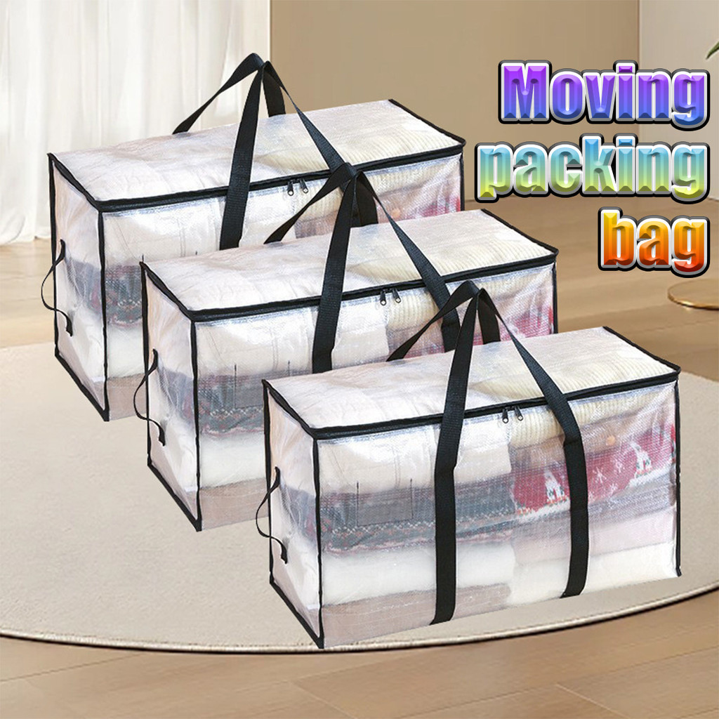 Tas selimut resleting Greenland Tas Sprei Selimut Pakaian Plastik Karung Jumbo Transparant Resleting