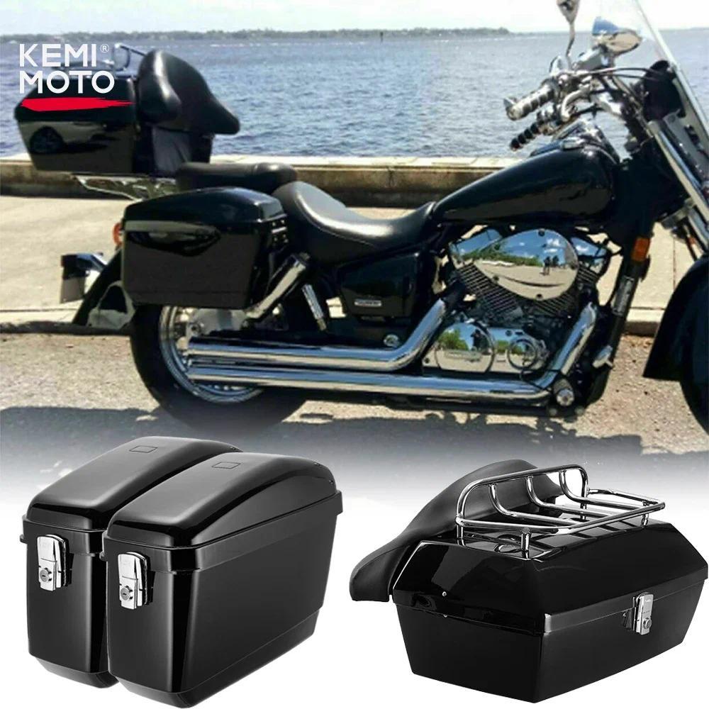 Motorcycle Universal Saddlebag Side Bag 30L ABS Waterproof Tool Bag For Honda Rebel 500 CMX500 For R
