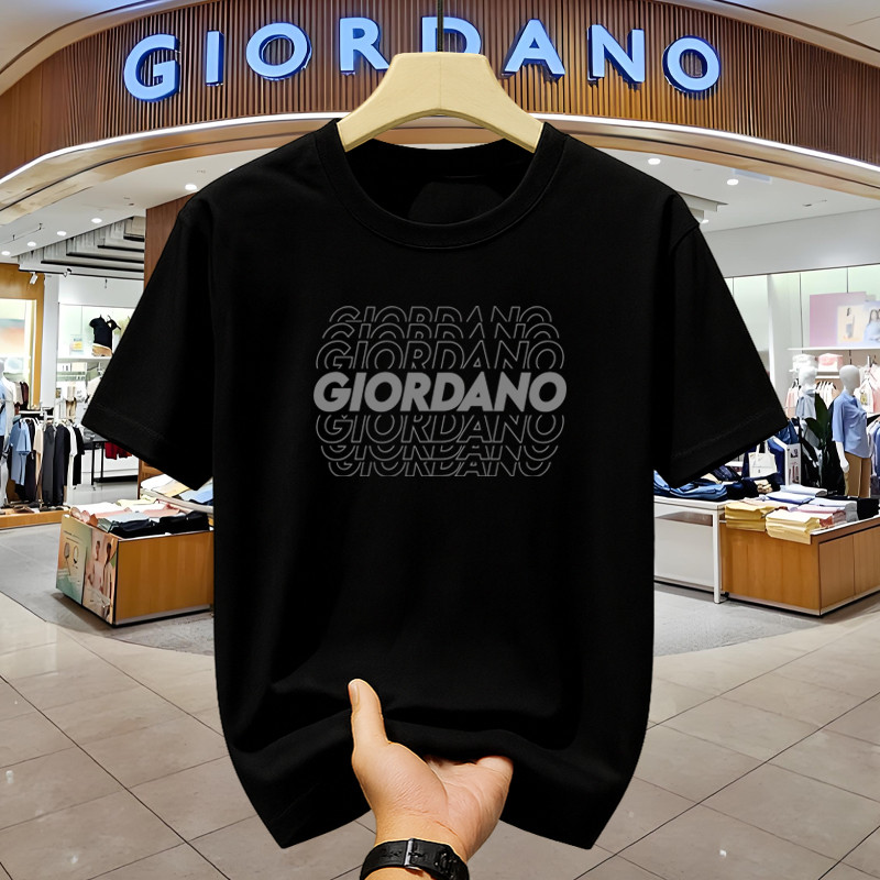 Kaos Brand Giordano Pria Original 100% Style Casual Fashion Modern Nyaman Dipakai T-shirt