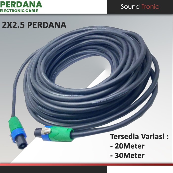 Kabel Audio Speaker 2x2.5 PERDANA jack Speakon Soundmax Cable isi 2 PERDANA