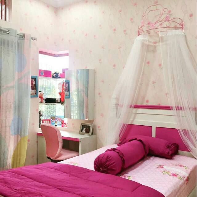 Tirai tile untuk bed crown