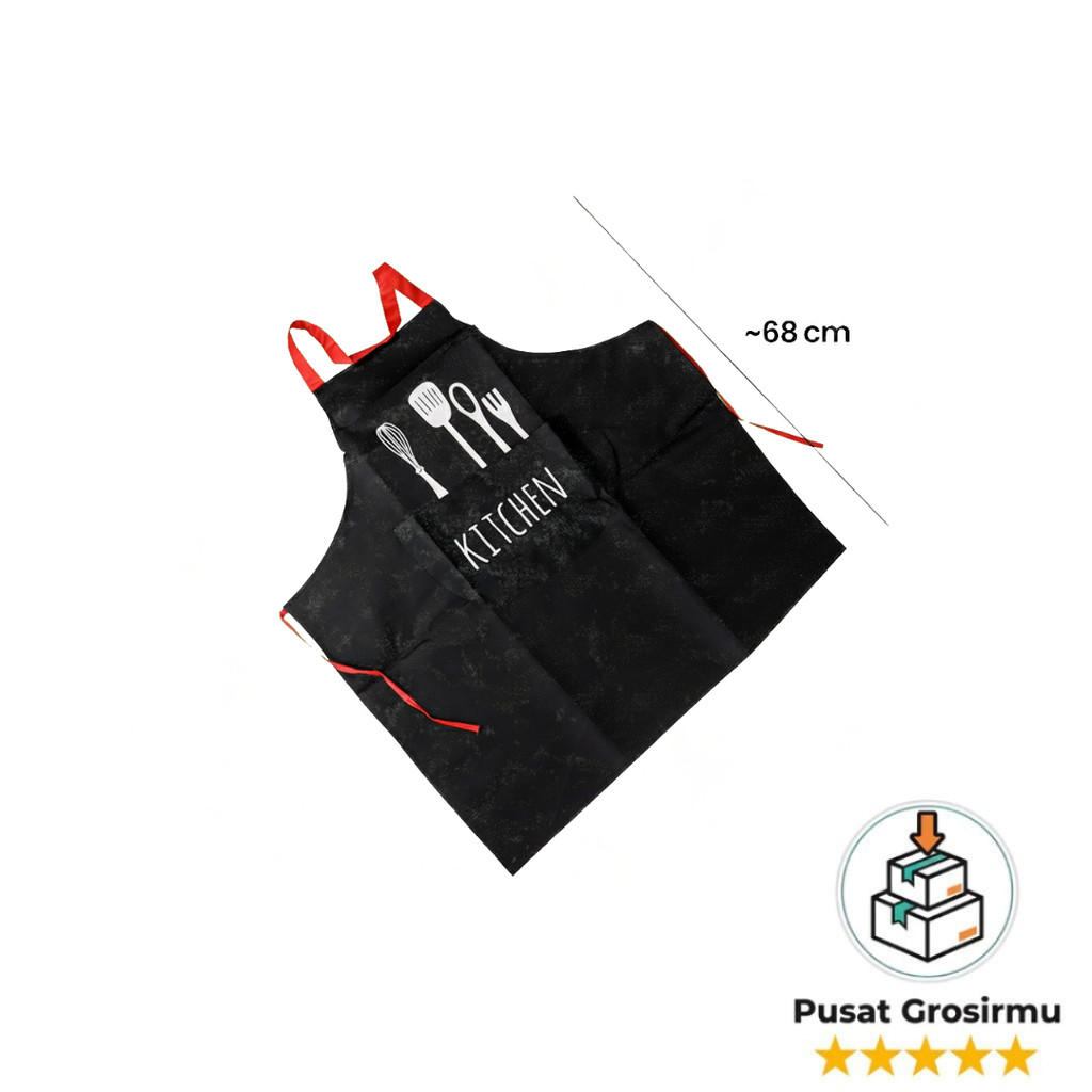 Celemek Masak Kekinian Motif Spatula Properti Foto Masak
