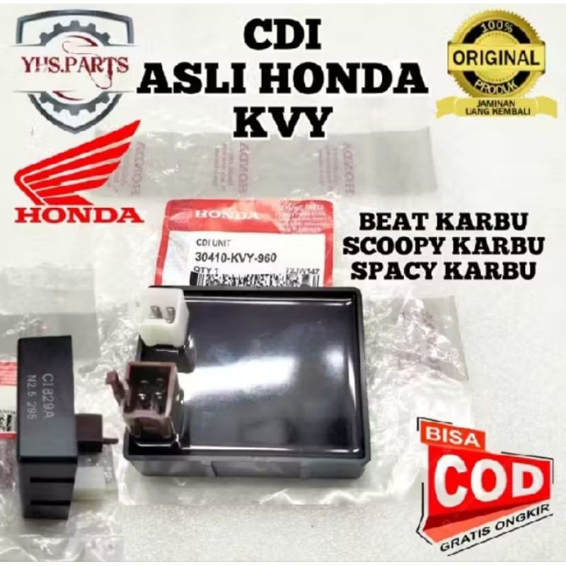 KVY ORIGINAL CDI HONDA BEAT KARBU, CDI HONDA SCOOPY KARBU, CDI HONDA SPACY KARBU, CDI ORIGINAL AHM H