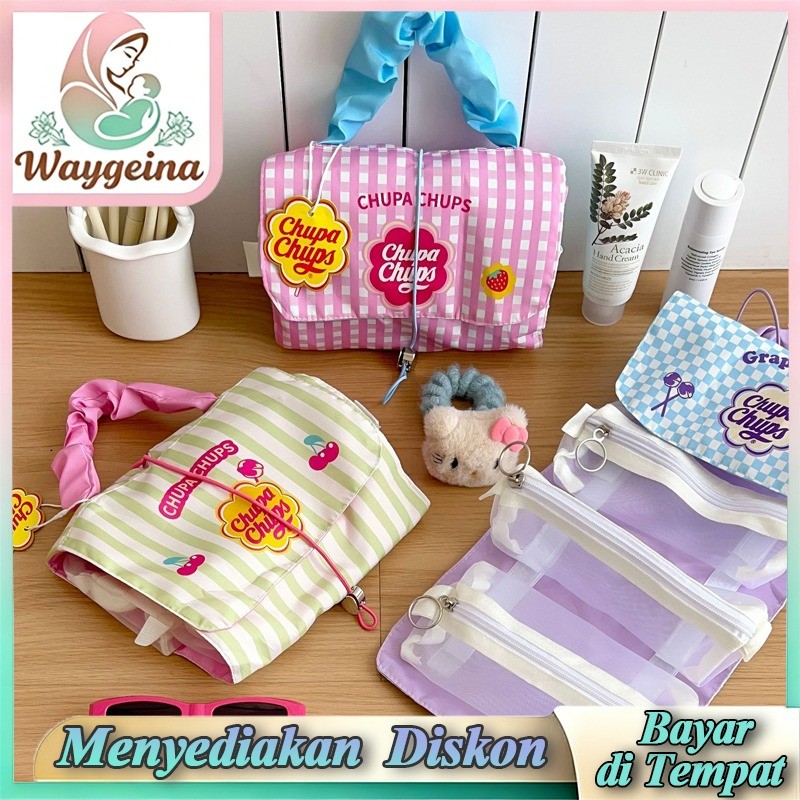 Pouch Make Up Tas Make Up Tas Kosmetik Tas kosmetik berkapasitas besar bergaya Korea yang lucu