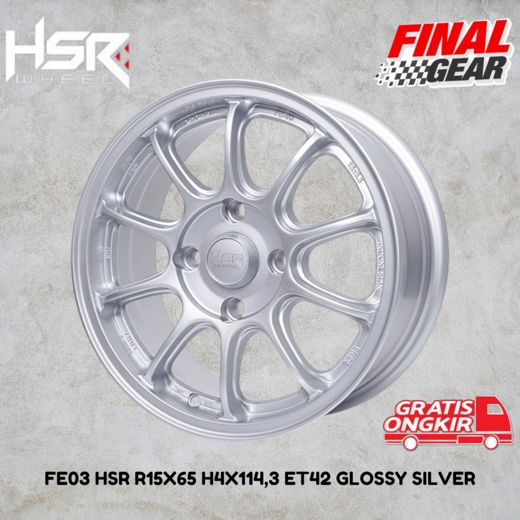 Velg Mobil HSR Ring 15 Fe03 untuk Avanza, Xenia,avanza  Veloz, Kijang LGX, dll /velg racing hsr fe03