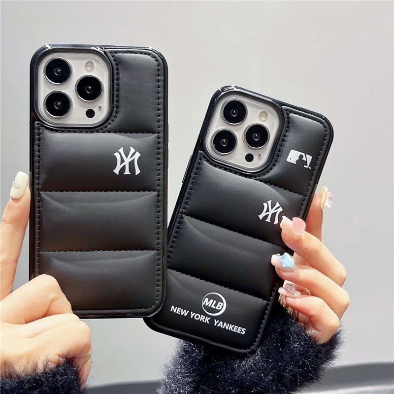 Olahraga mode MLB New York Yankees Down jaket Phone Case Cocok untuk IPhone 17 17Air 17PM 16 16Pro 1