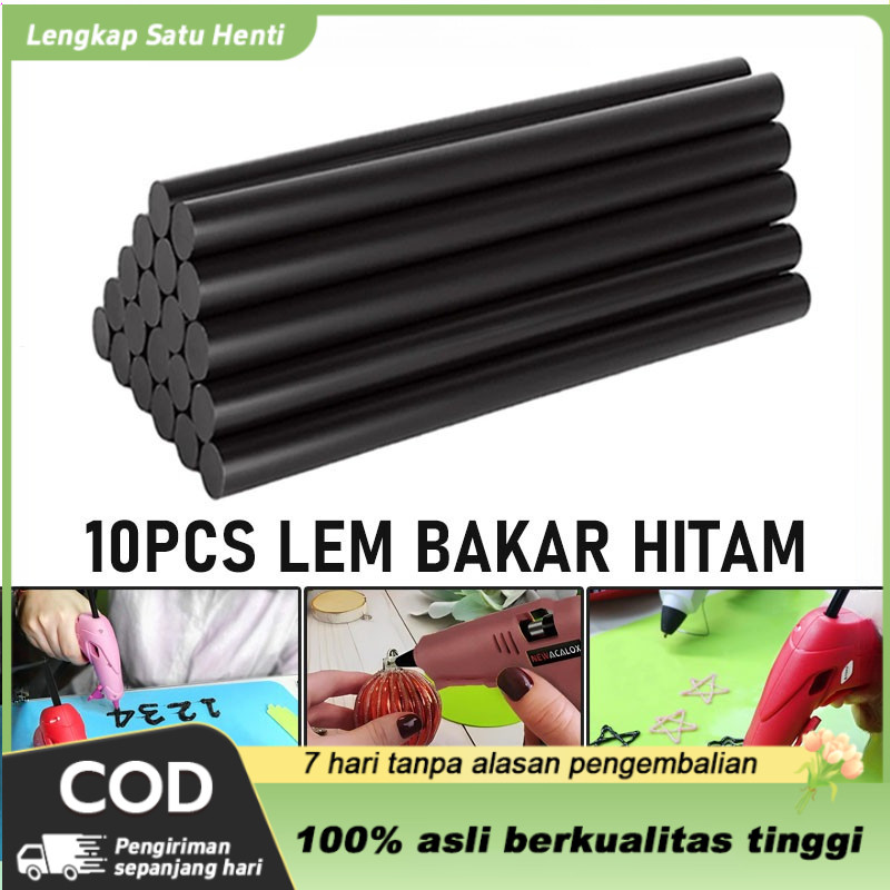 Refill Lem Tembak Kecil Hitam/10Pcs Lem Bakar Hitam/Lem Jerman Hitam Bakar Ajaib