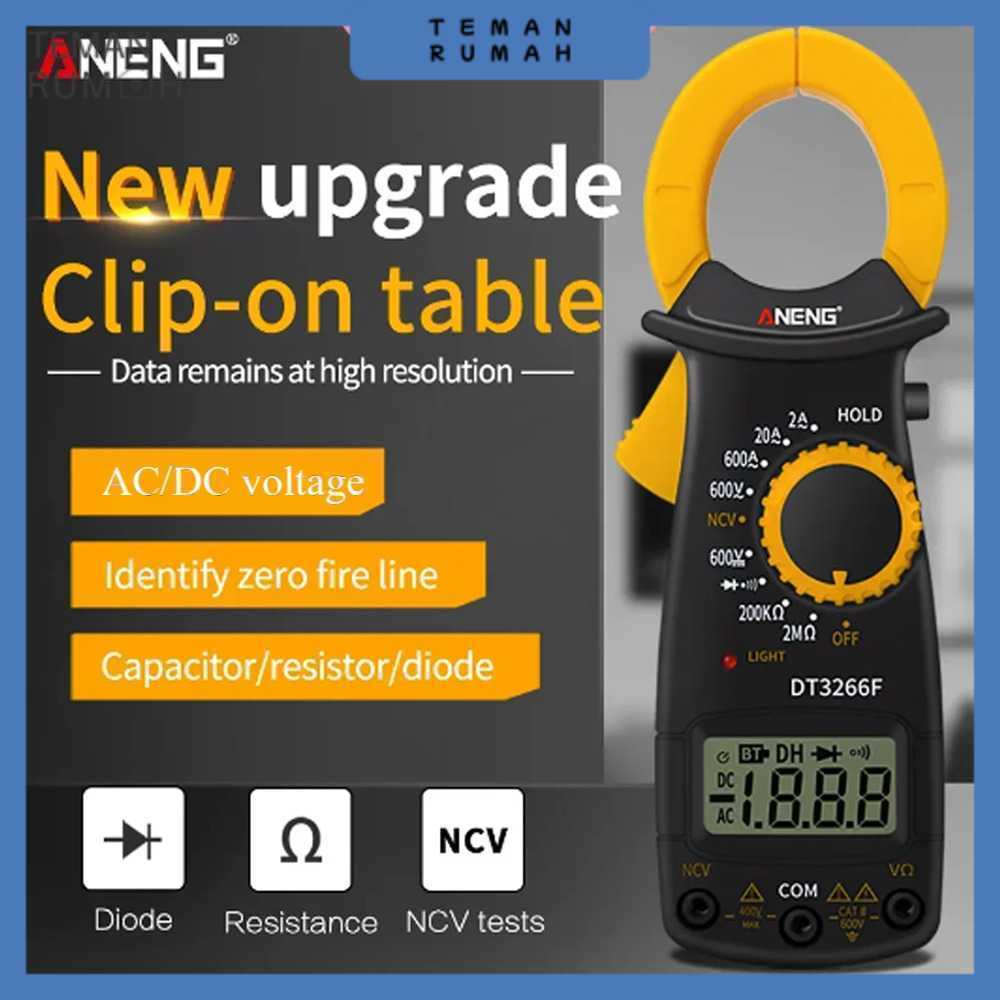 ANENG Digital Multimeter Tang Ampere Voltage NCV Tester Clamp - DT3266F
