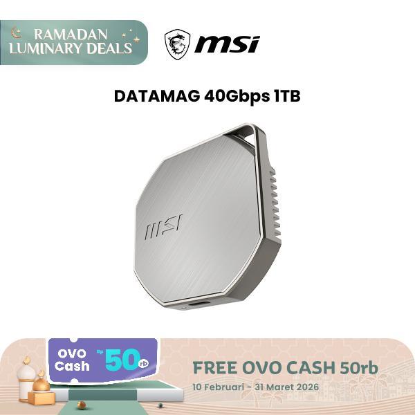 MSI DATAMAG 40Gbps 1TB STORAGE EXTERNAL SSD Portable [iPhone, Laptop, smartphone]- DHI
