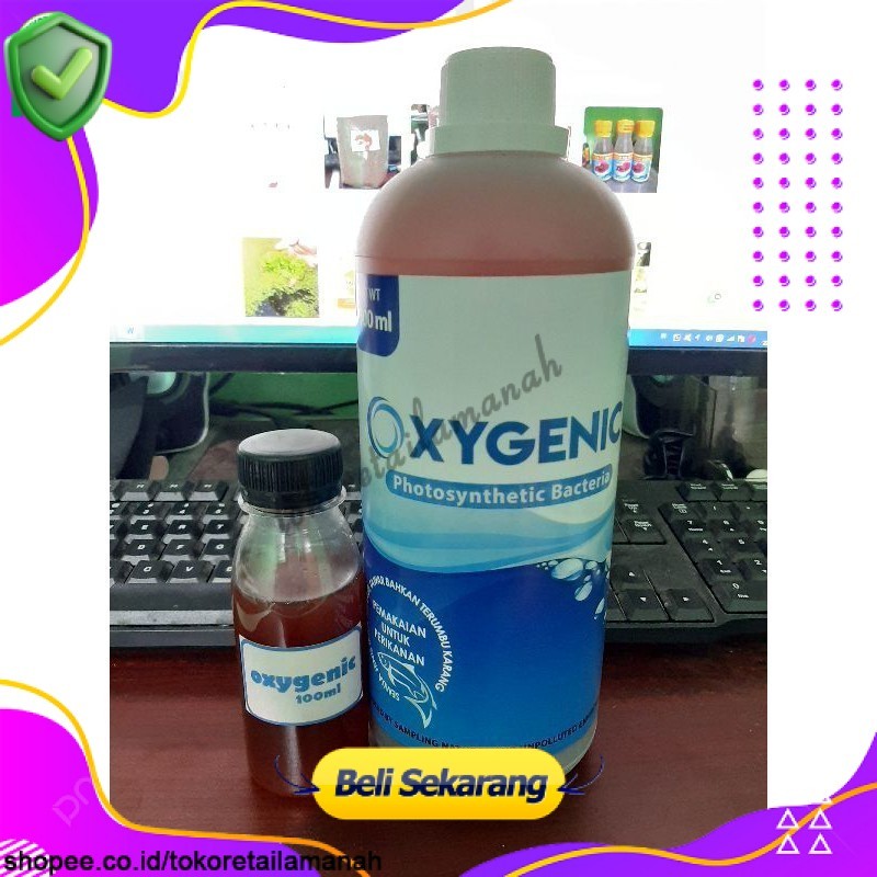 Bakteri starter untuk kolam ikan aquarium dan aquascape | Probiotik Oxygenic | REPACK 100ml / 250ml 