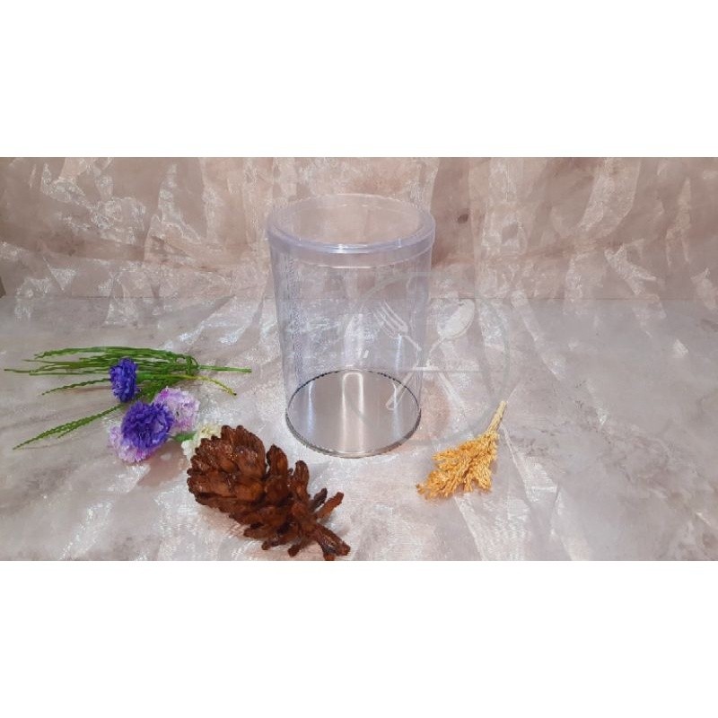 Mika Tabung Alas Aluminium TP + Tutup 12 Cm Diameter 8 Cm  - isi 12pcs | Tabung kue kering dan akses