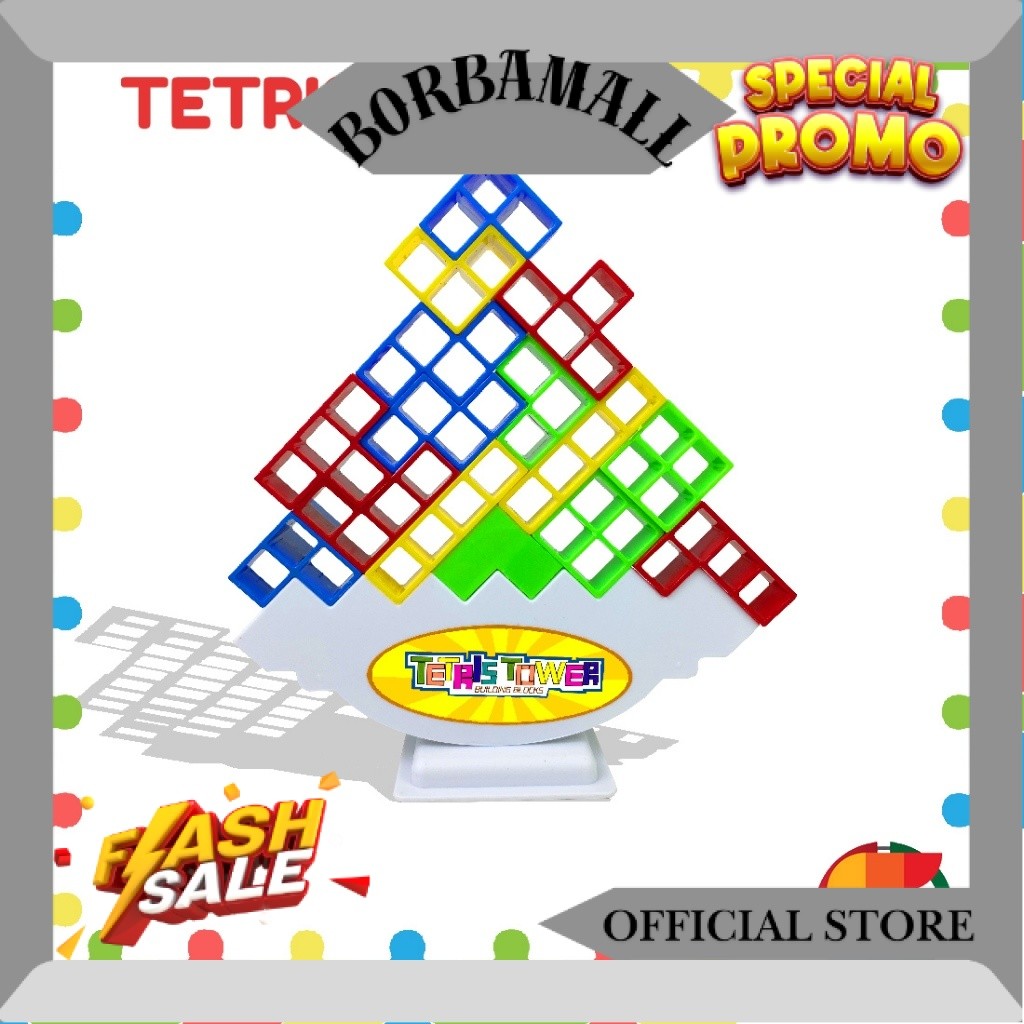Mainan Anak Tetris Tetra Tower / Mainan Keseimbangan ss1561 RV