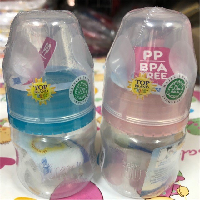 Botol Susu Huki 60ml dot gepeng / Botol Susu Bayi / Dot Bayi