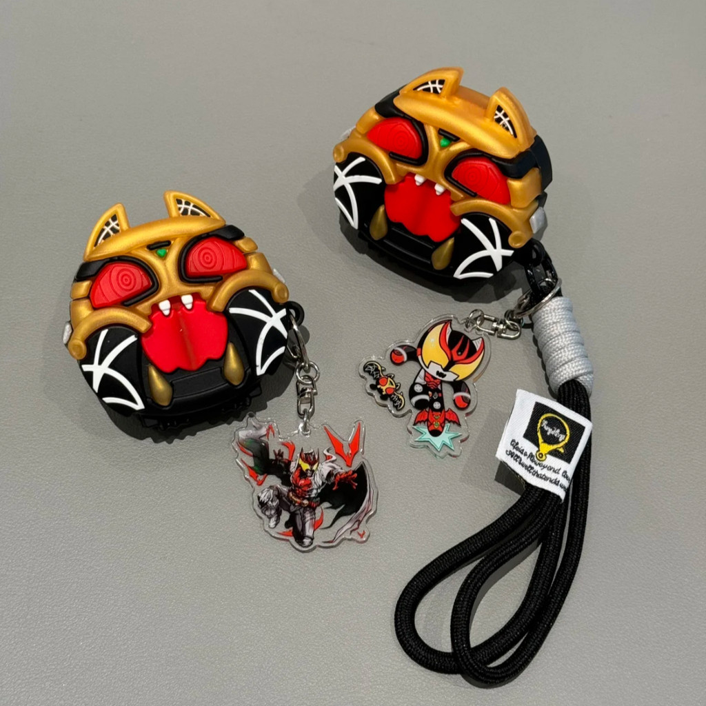 Untuk AirPods 4 AirPods pro3 2025 kasus silikon kartun kecil Masked Kamen Rider Dark Kiva dengan lio