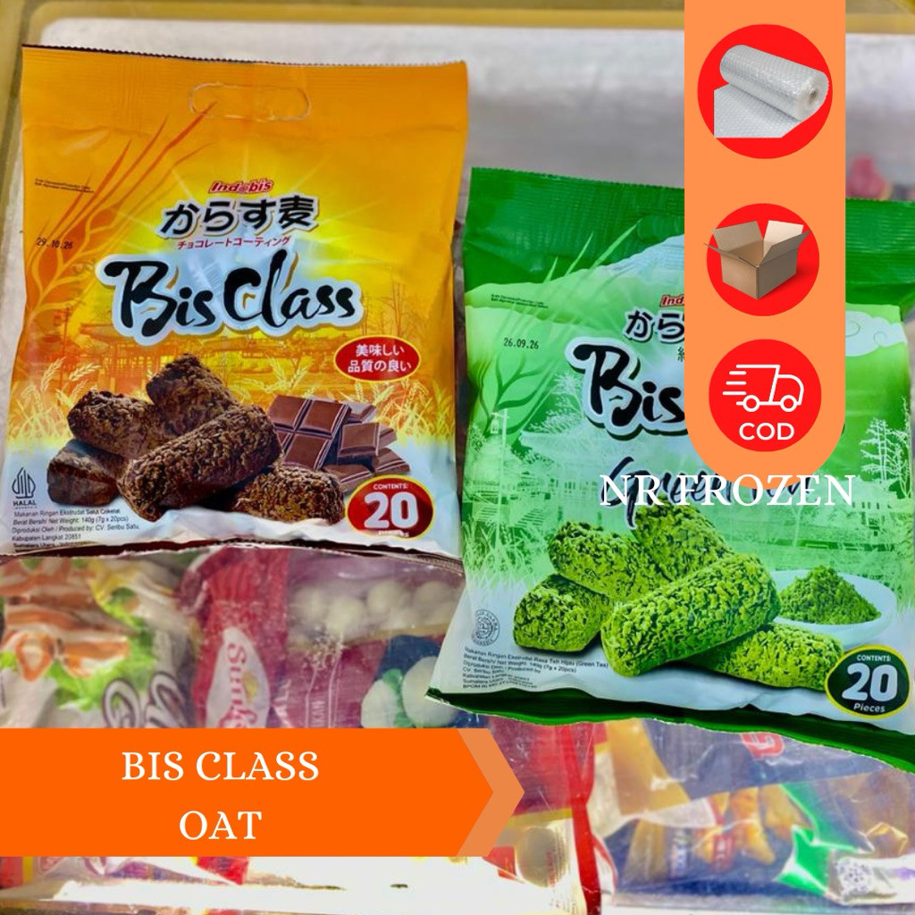 BISA (COD) Oat bis class isi 20 coklat & greentea