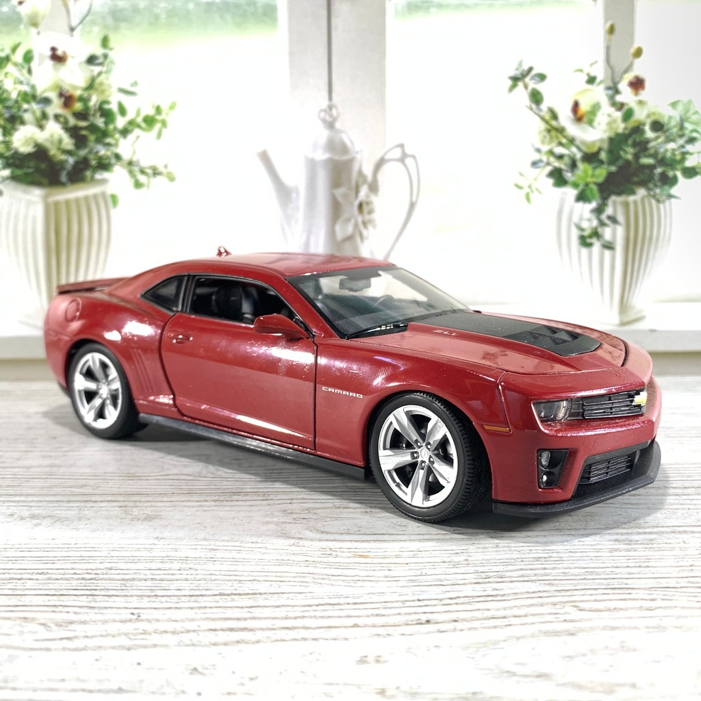 NEX WELLY 1:24 CHEVROLET CAMARO ZL1 MERAH MAROON SKALA 24 DIECAST MINIATUR WELLY