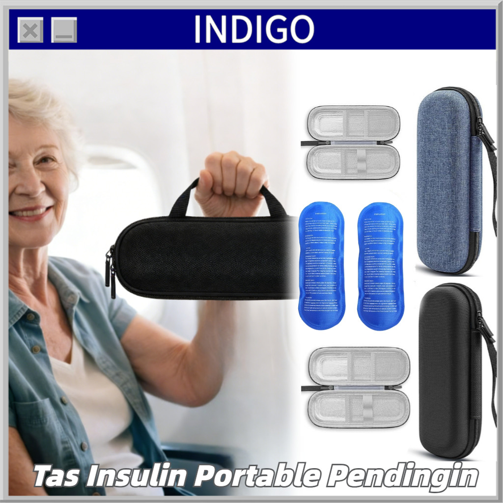 Tas Insulin Cooler Bag Portable Insulin Bag Cooler Bag Insulin Tempat Insulin Tas PenyimpananInsulin