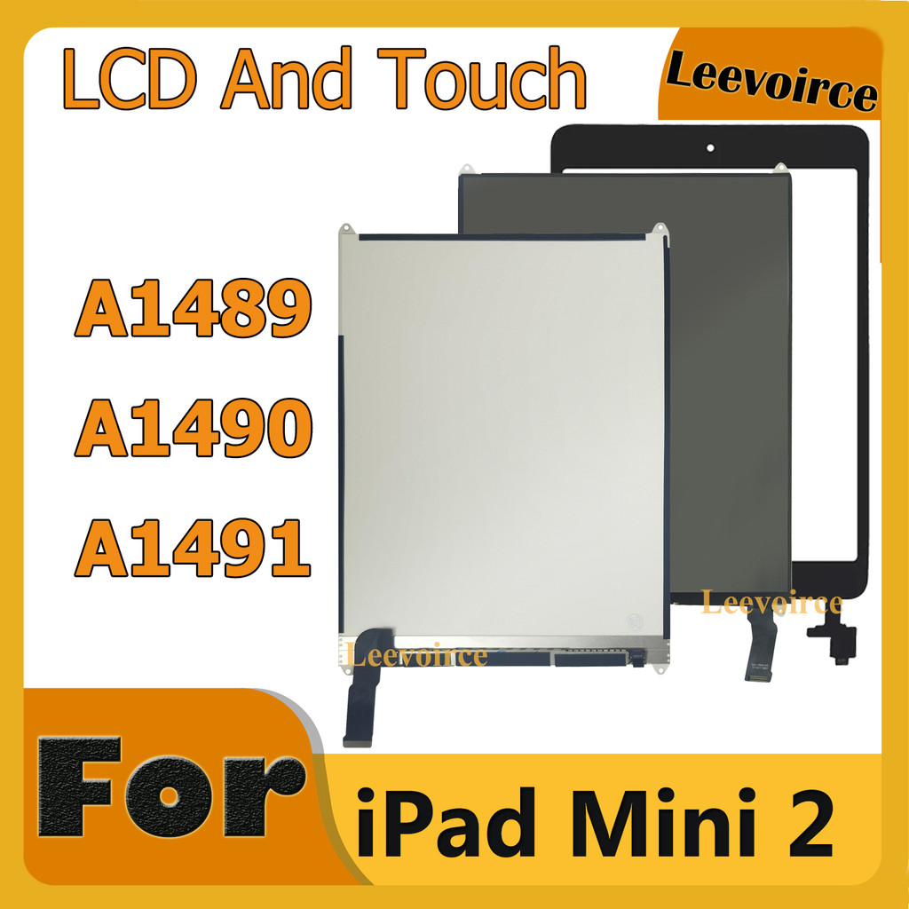 Mini2 LCD or Tou Screen For Apple iPad Mini 2 A1489 A1490 A1491 Assembly gitizer Front Glass splay R