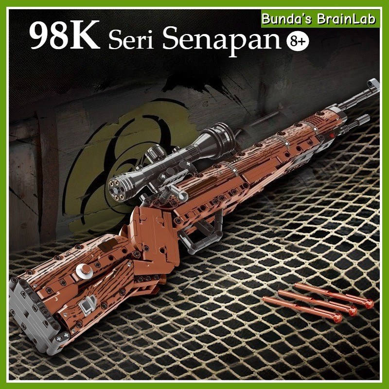 Mainan Blok Bangunan Senjata Militer, AK47/98/95, Mainan Blok Untuk Anak-anak, Hadiah Mainan Blok