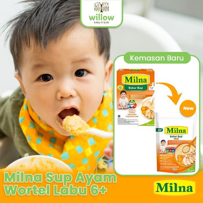 MILNA SUP AYAM WORTEL LABU 6+ BUBUR BAYI