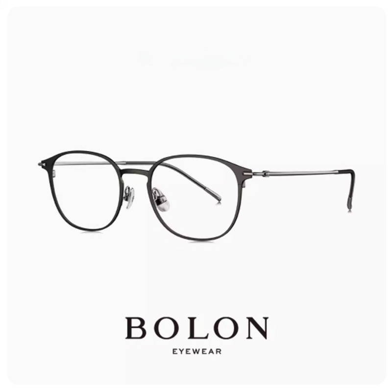 BOLON Hot Sale Of The Season New Vintage Leisure Myopia Eyeglasses Titanium Frame Resin Lens round F