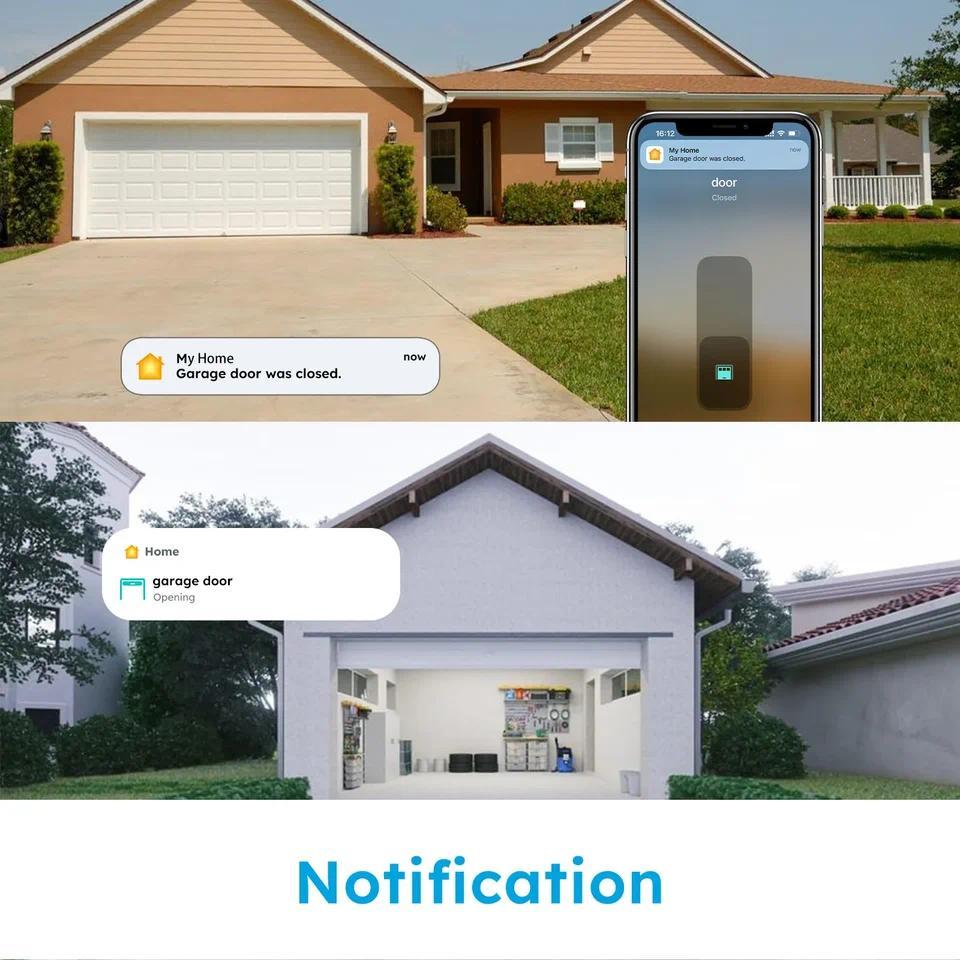 HomeKit EU UK US WiFi Garage Door Switch Opener Smart Gate Door Controller Smart Life Control Via Si