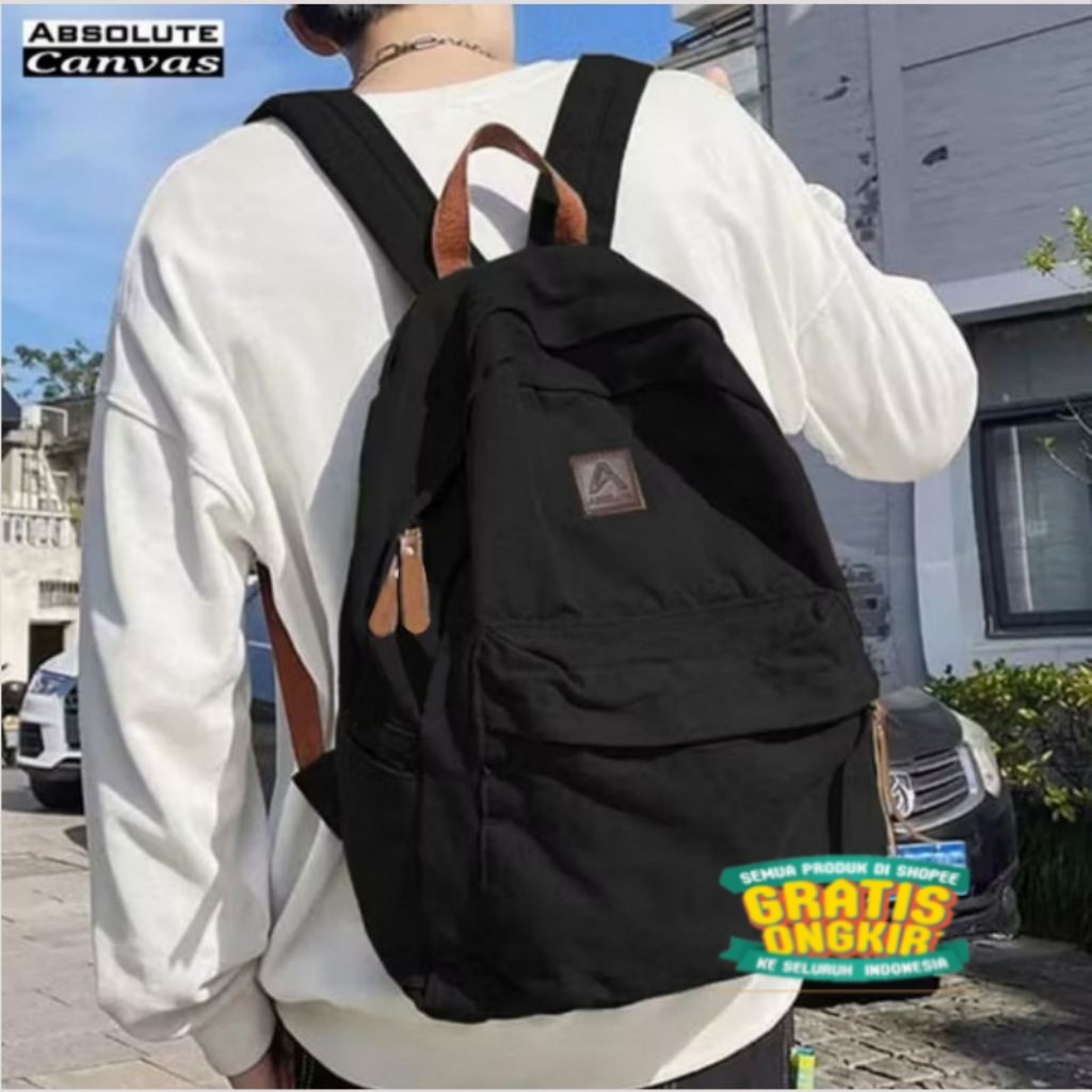 Kanvas Pria Wanita (HITAM) Tas Ransel Kanvas Pria Wanita (ARMY) Tas Pria Wanita Kanvas (NAVY) Tas Ra