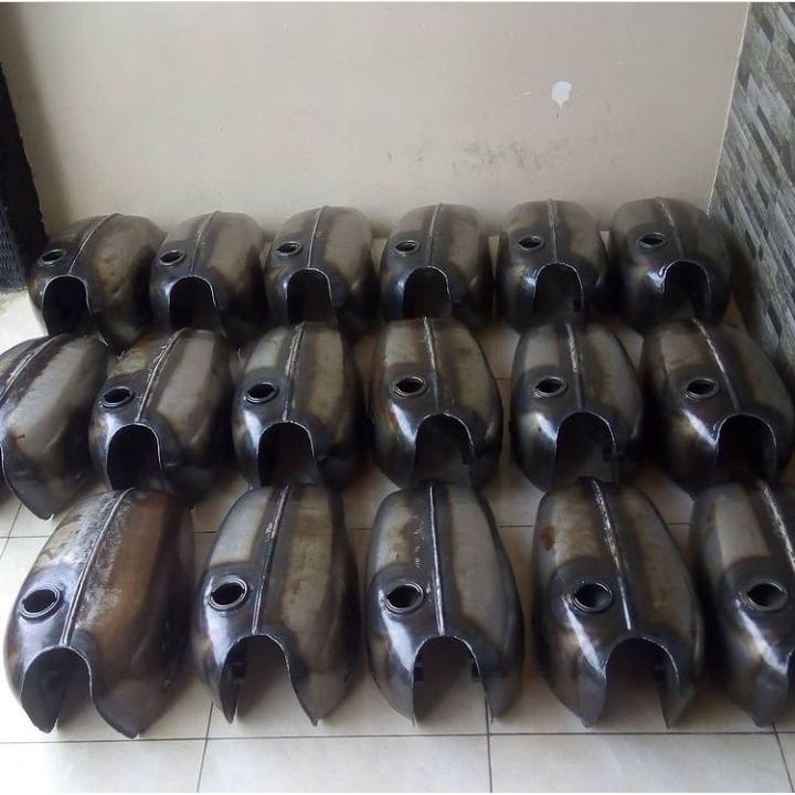 TANGKI CB PRESS MODEL GELATIK POLOS TEBAL Tangki motor Tangki Motor Custom Mentah Bahan Plat Galvani