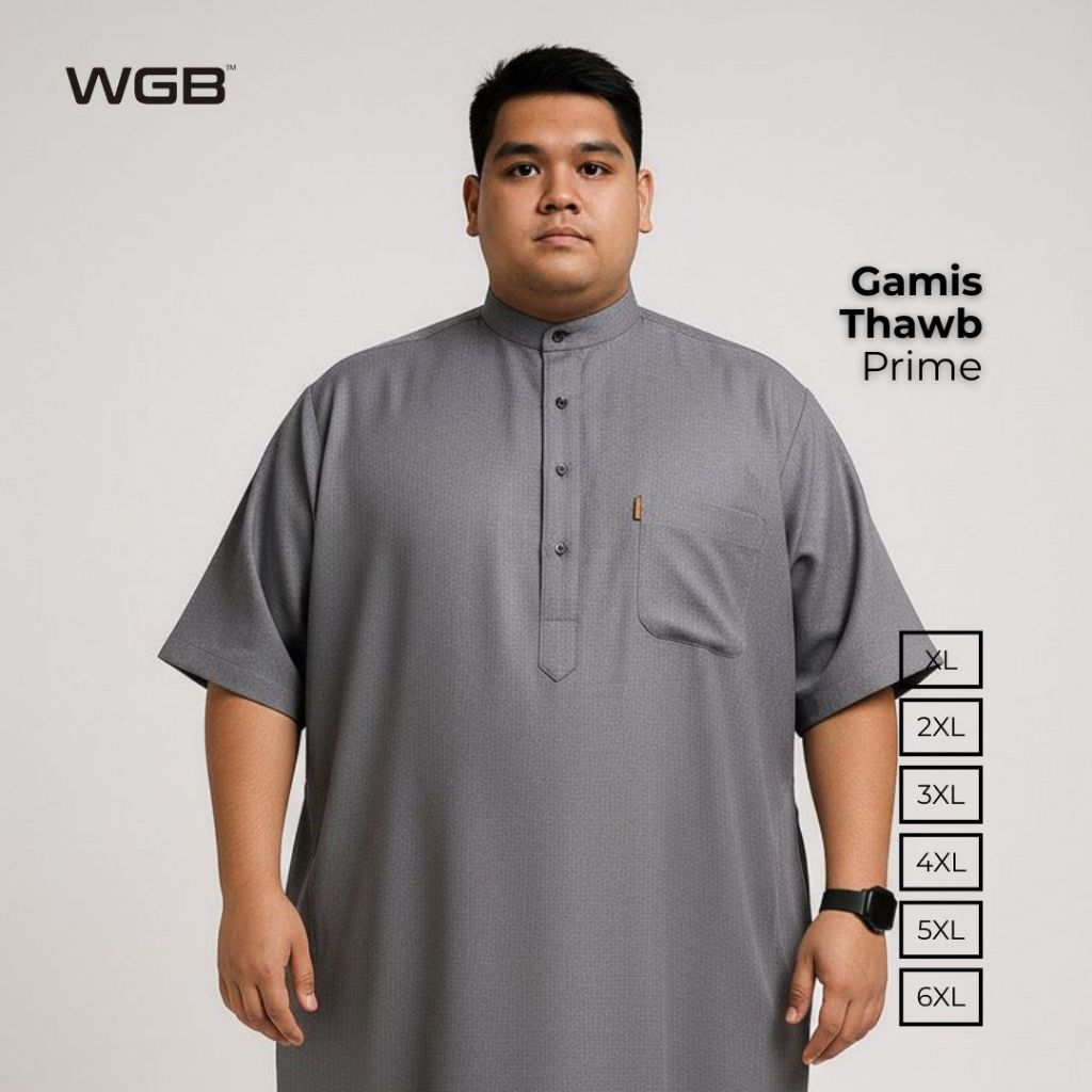 WGB Koko Gamis Kurta Thawb Pria Big Size Ukuran Jumbo XXL - Prime Series
