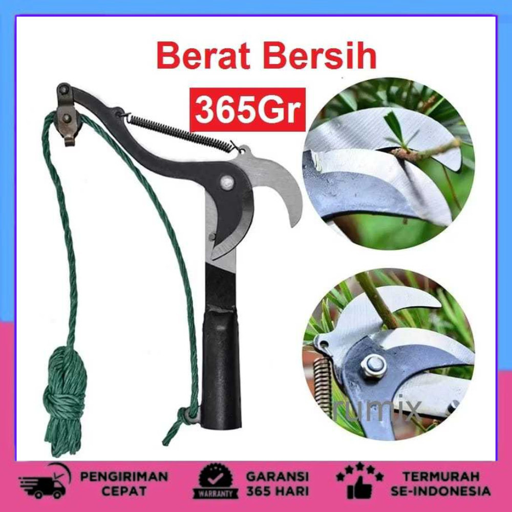 Alat Potong Dahan Pohon Gunting Dahan Ranting Model Tarik Tali KNIFEZER Gunting Dahan Tinggi Ranting