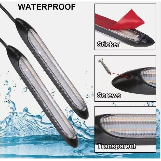 Lampu LED Mobil DRL Daytime Running Light 12V Universal Sein Running - 15 CM