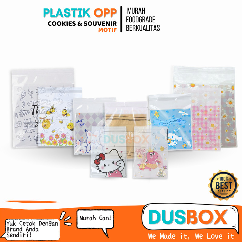 Plastik Opp Cookies / Plastik Opp Motif / Plastik Opp Souvenir / Plastik Opp Tebal /  Plastik Opp Ba