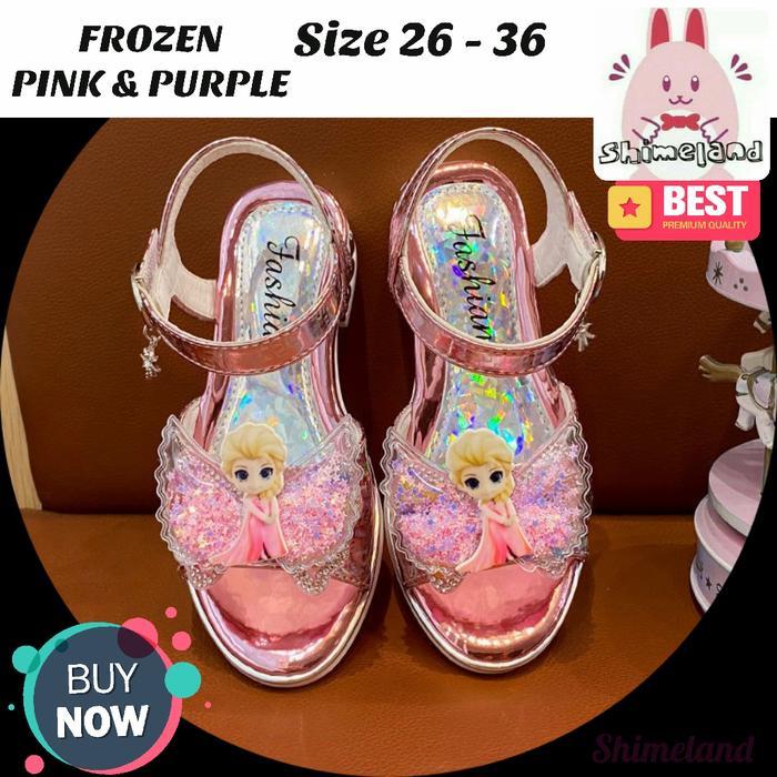 Sepatu Tali Frozen Sendal Sepatu Pesta Elsa Princess - k, 26
