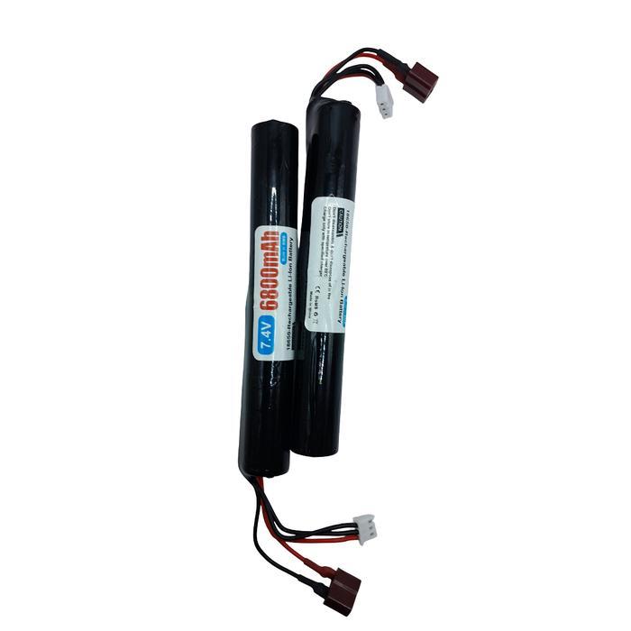 Baterai batre li-ion lion li ion18650 2s 7.4v 6800mAh T Plug dean XH 3Pin plug airsoft air soft lont