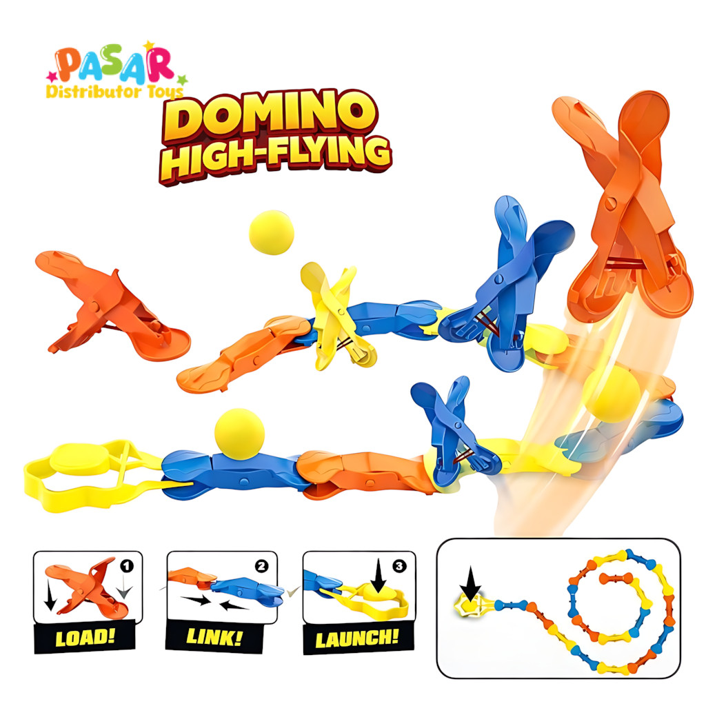 Mainan Anak DOMINO HIG-FLYING 72PCS 8603 Mainan Game Board Family Kid Mainan Anak