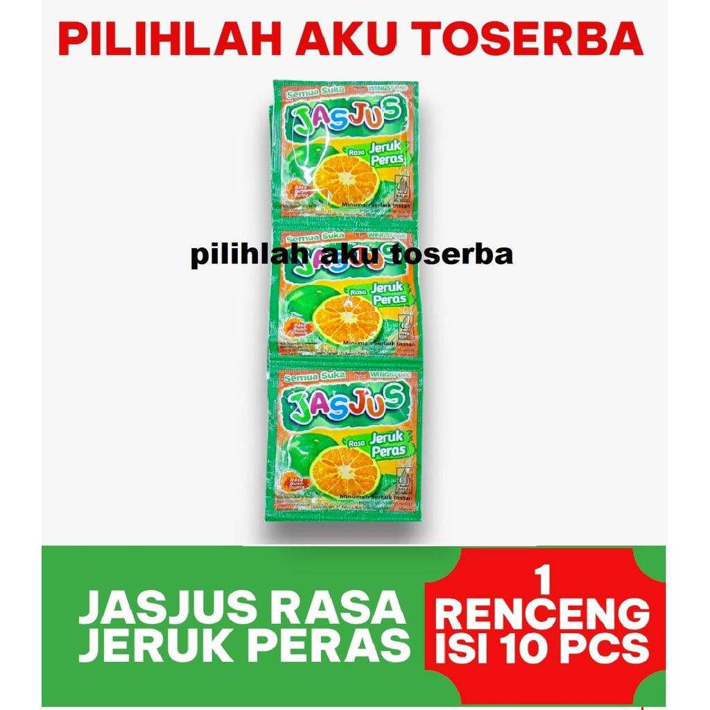 JASJUS JAS JUS Rasa JERUK PERAS kemasan renceng - ( HARGA 1 renceng )