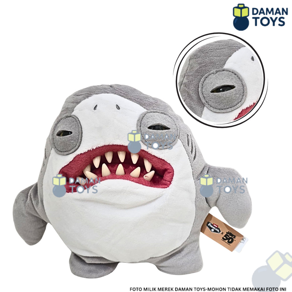 Boneka Fuggler Great White Shark Funny Ugly Monster The Jaws 50th