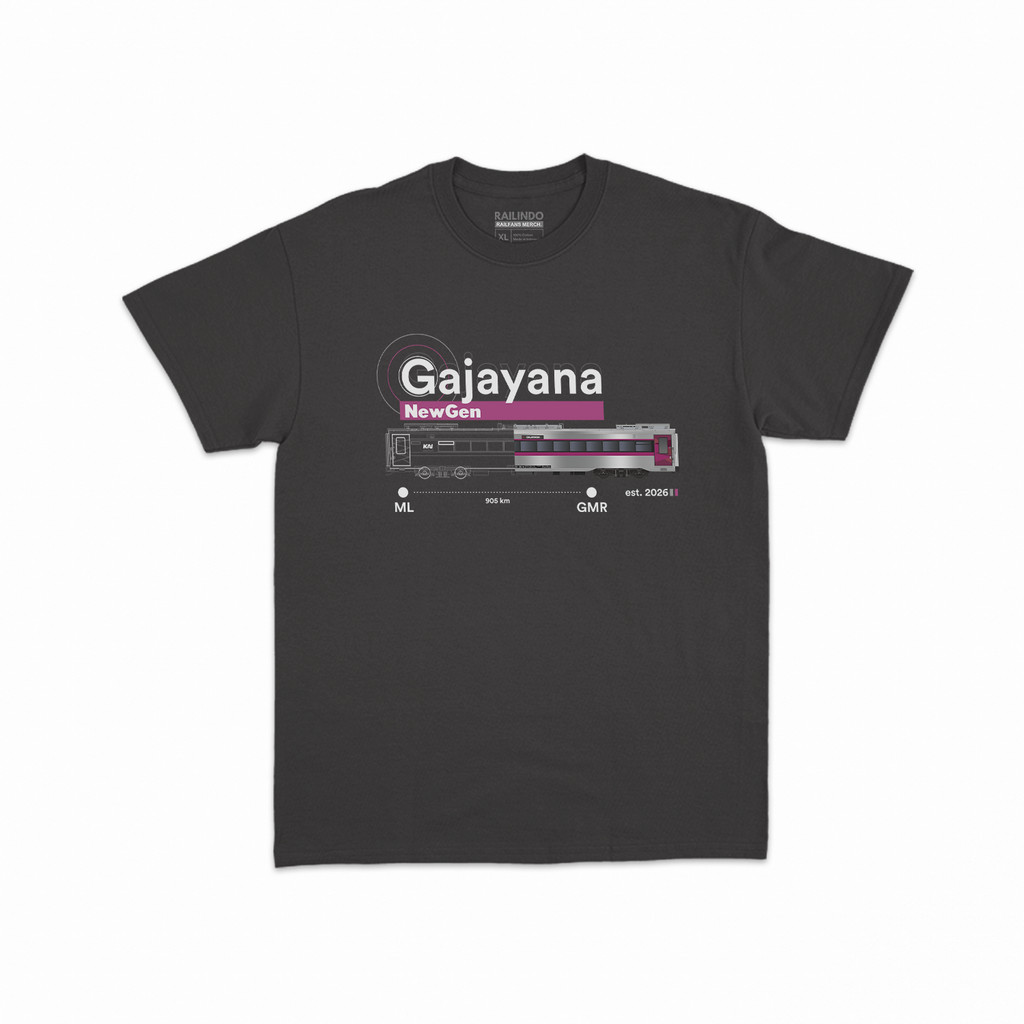 Railindo - Kaos Dewasa Kereta Api Gajayana SSNG