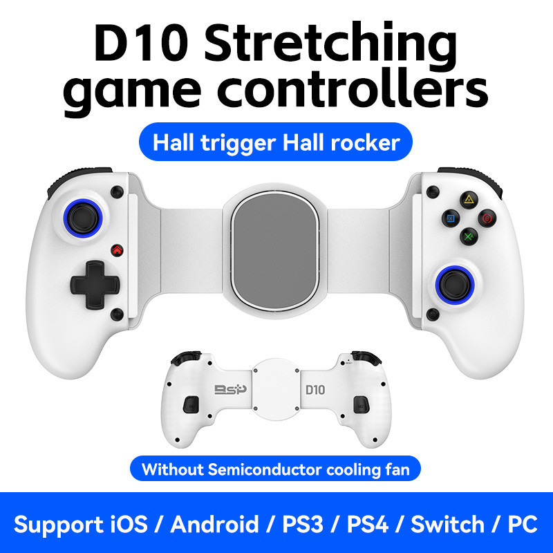 BSP D8 PRO RGB Tablet Controller Wireless Handle For Switch Game Bluetooth Stretching Joystick For P