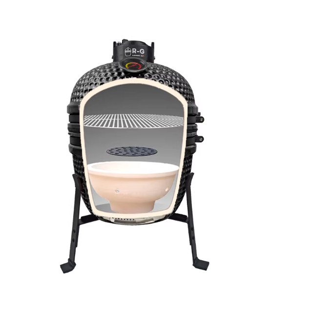 Outdoor BBQ Grill  Ceramic Charcoal Grill Villa Garden Outdoor Kitchen