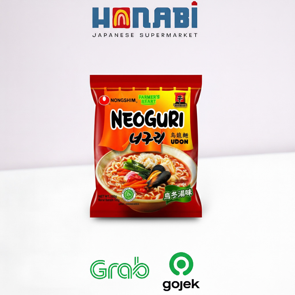 Nongshim Neoguri Udon Noodle 120g - Mi Instan Kuah Seafood Pedas dengan Kombu Asli Made In Korea