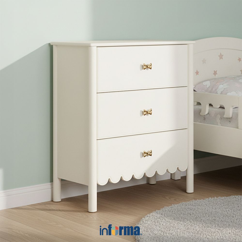 Informa Blossom Laci Penyimpanan 3 Tingkat - Putih Drawer Cabinet Lemari Laci Cabinet Drawer Dresser
