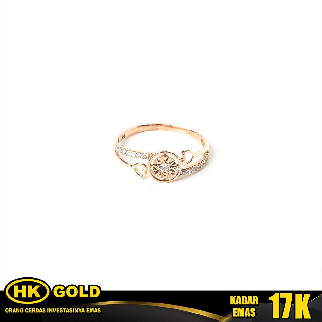 Cincin Emas 17K Type 929 HK GOLD